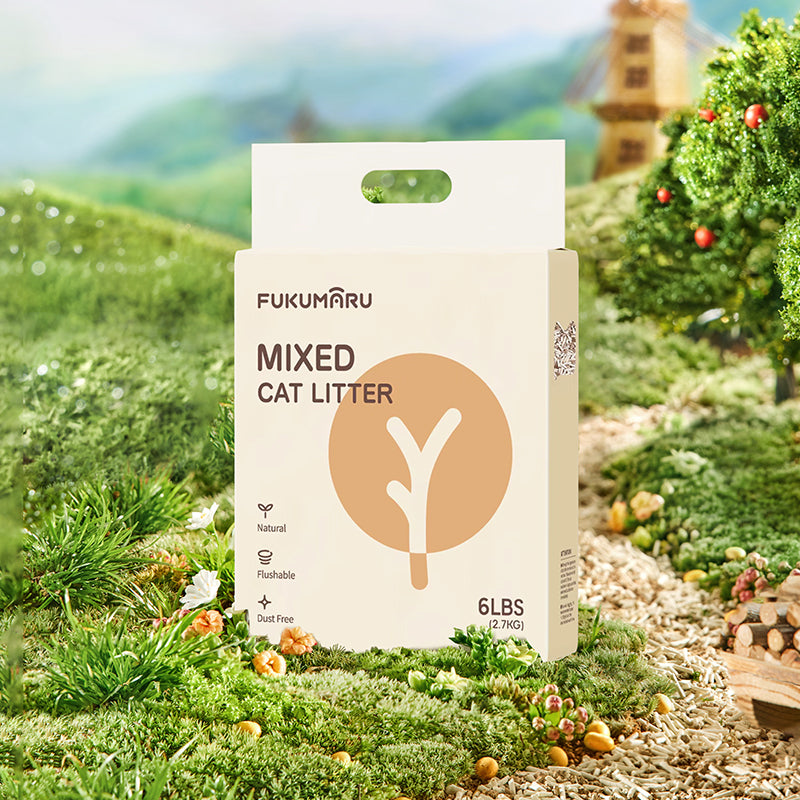 Areia de tofu para gatos Madeira de macieira