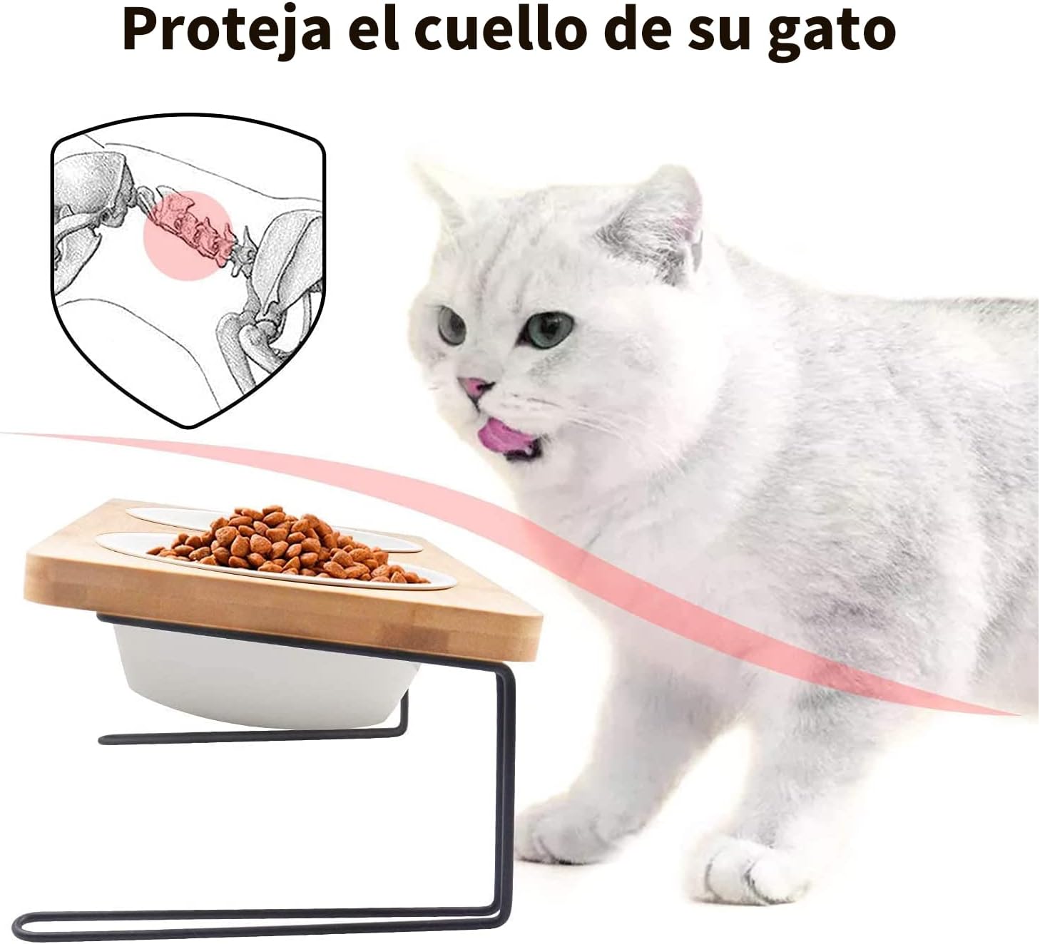 Taças Duplas para Gato em Cerâmica