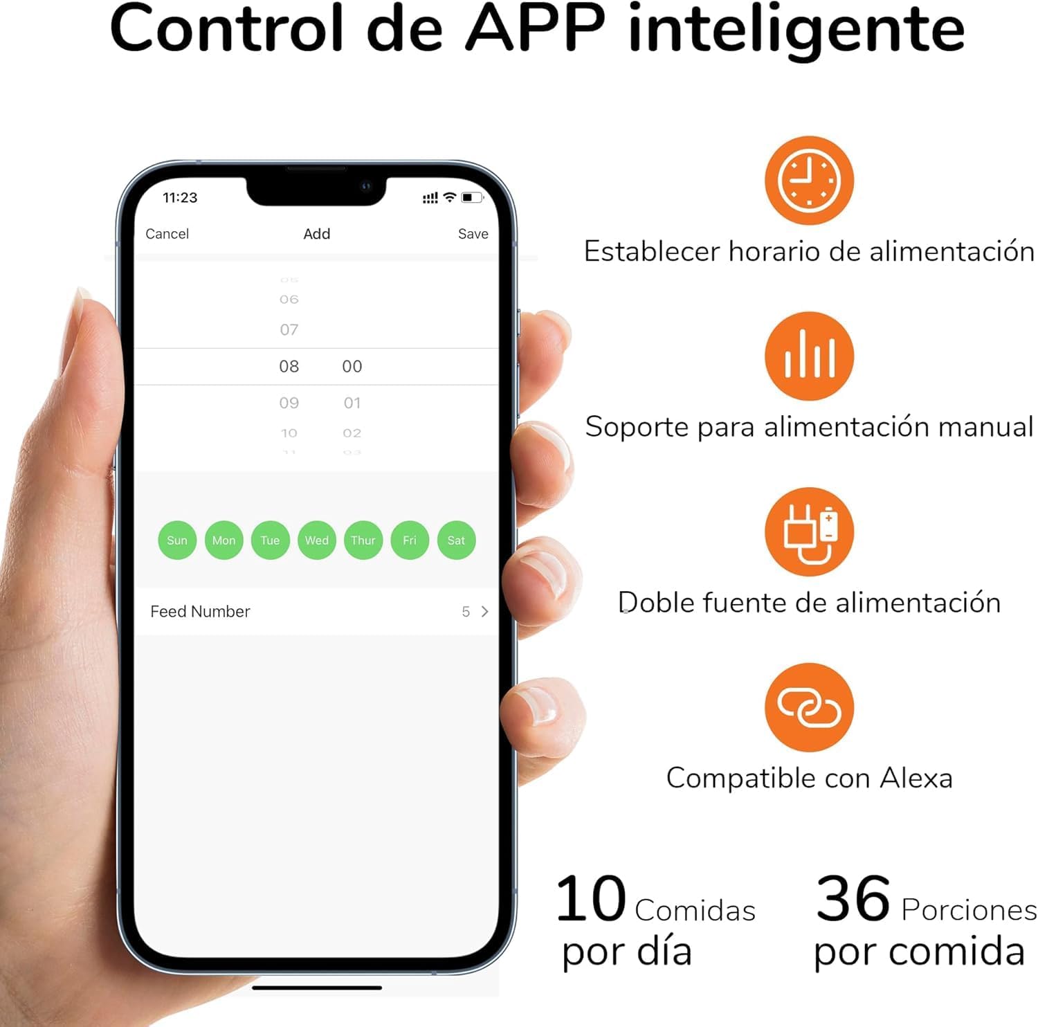 Comedouro Automático com Taças Duplas Brancas AF03