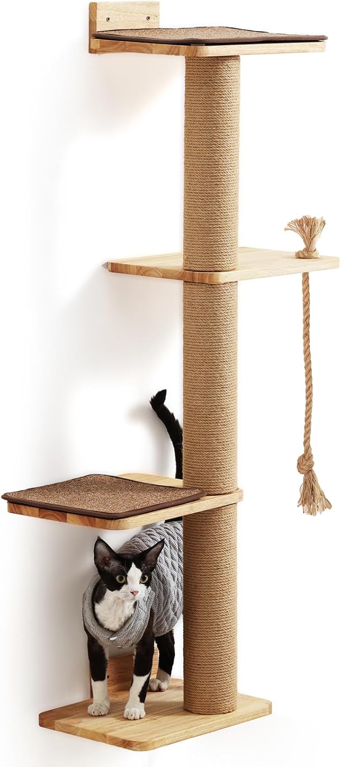 Árvore para gatos de três andares (versão upgraded )
