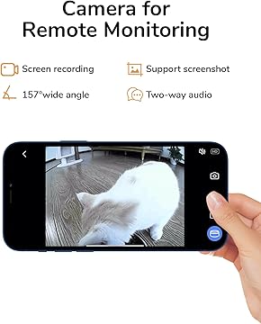 Comedouro Automático com Câmara, Áudio e Wi-Fi – Cor Preta