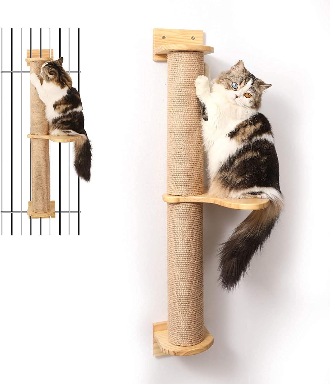 Árvore para gatos de dois andares