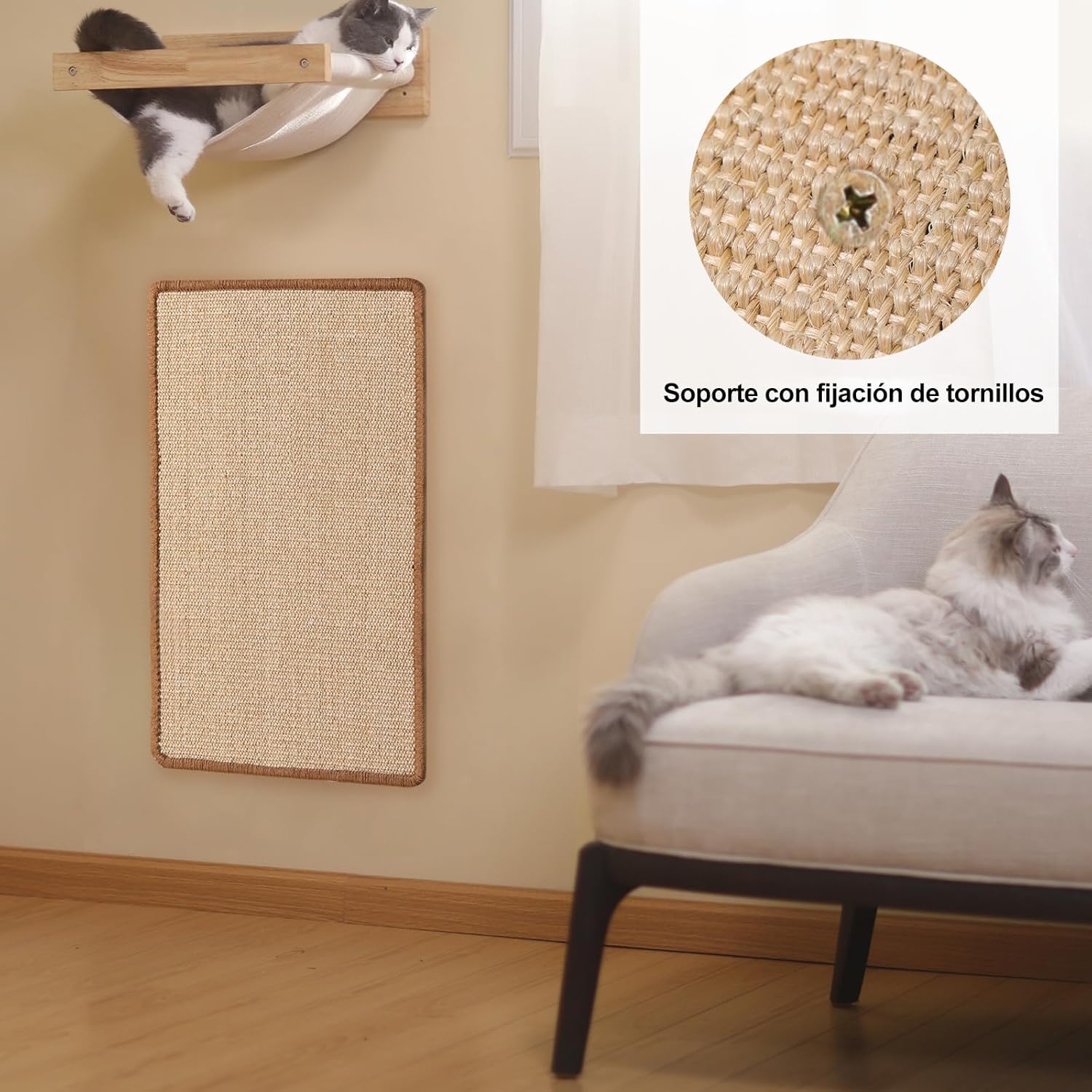 Tapetes Arranhadores 50*30cm Creme