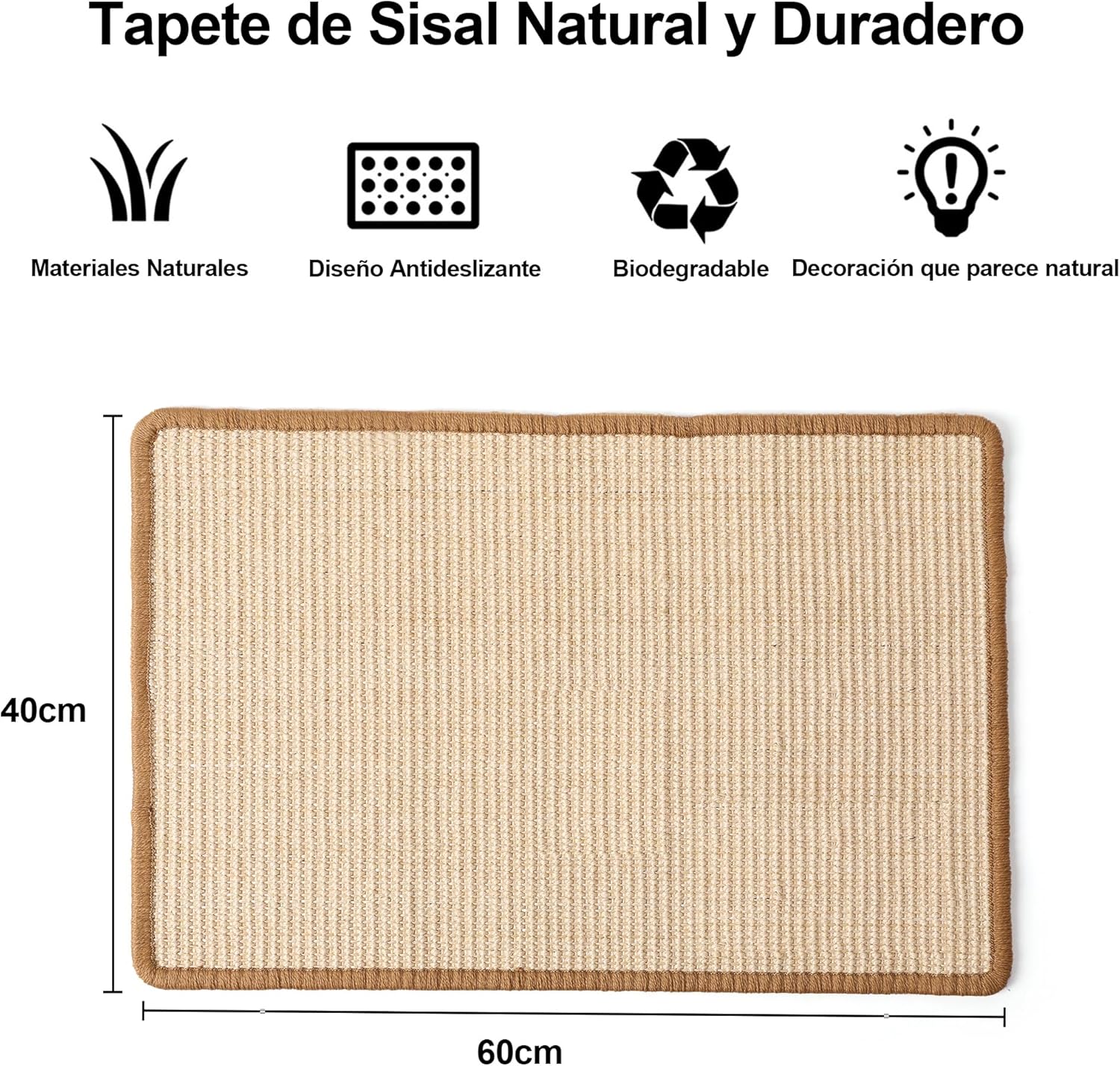 Tapetes Arranhadores 50*30cm Creme