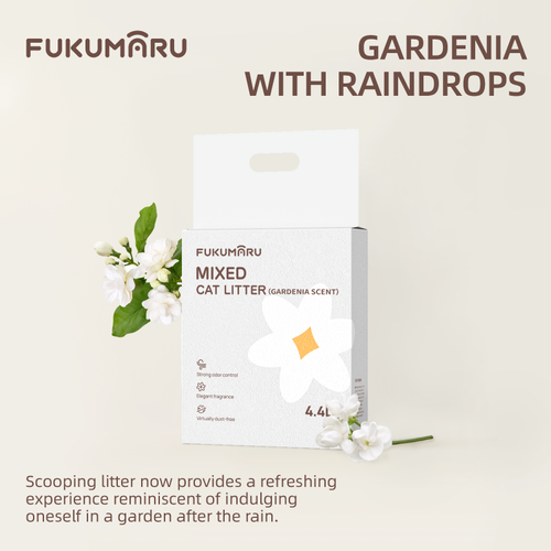 Areia de tofu para gatos Gardenia