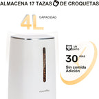 Comedouro Automático com Taças Duplas Brancas AF03