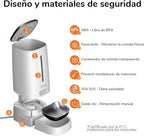 Comedouro Automático com Taças Duplas Brancas AF03