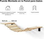 Ponte para gatos montada na parede