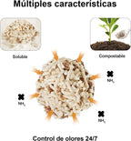 Areia de tofu para gatos Madeira de macieira