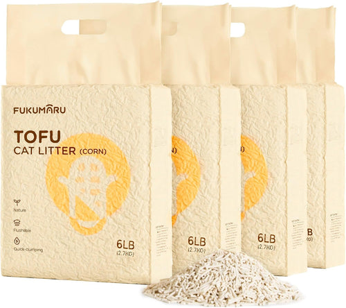 Areia de tofu para gatos Milho