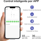 Comedouro Automático com Taças Duplas Elevadas Brancas AF04