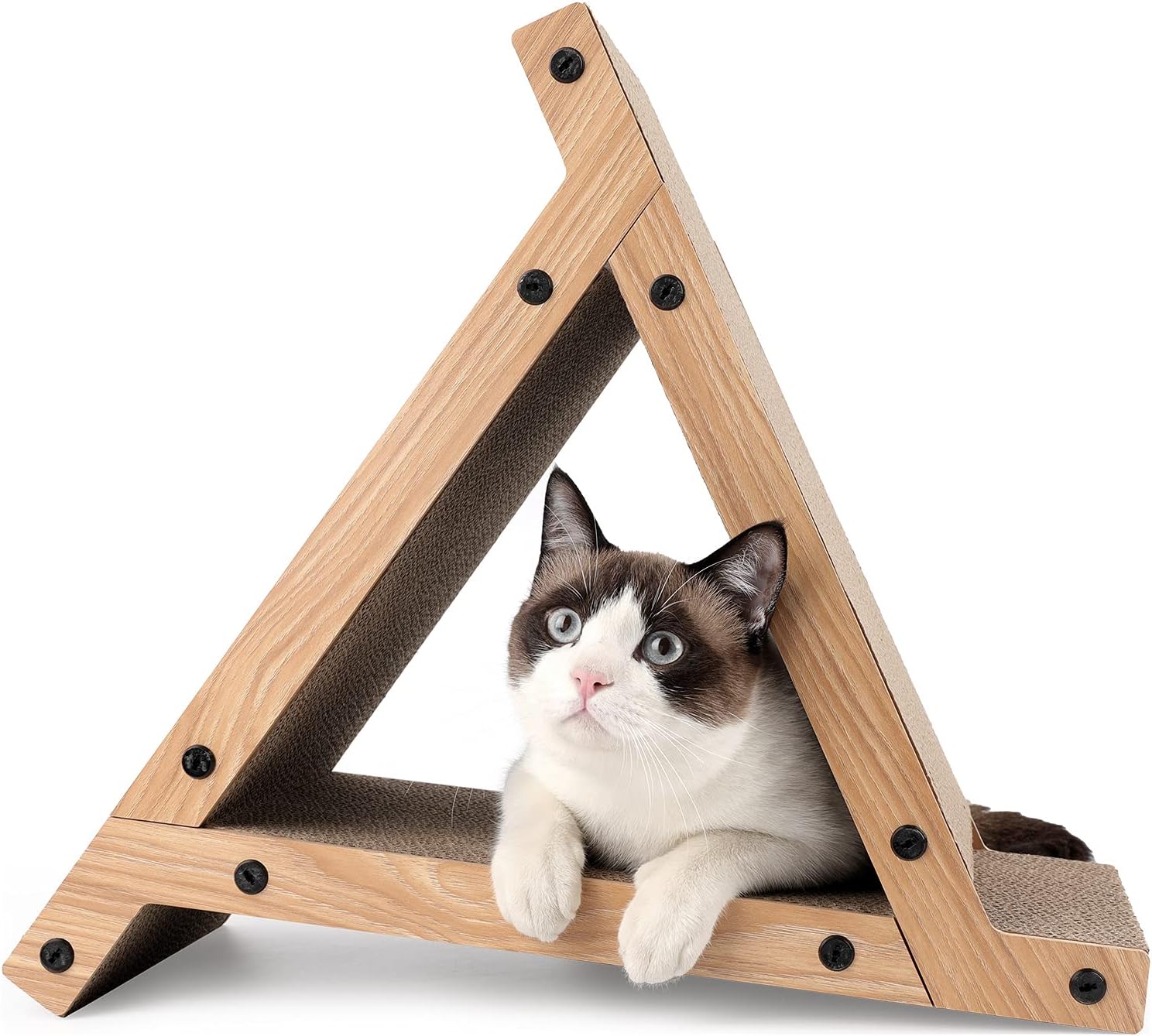 Poste de Arranhar Vertical para Gato (Triangular)
