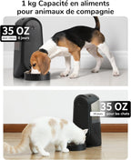 Comedouro Automático para Animais com Wi-Fi – Cor Preta