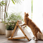 Poste de Arranhar Vertical para Gato (Triangular)