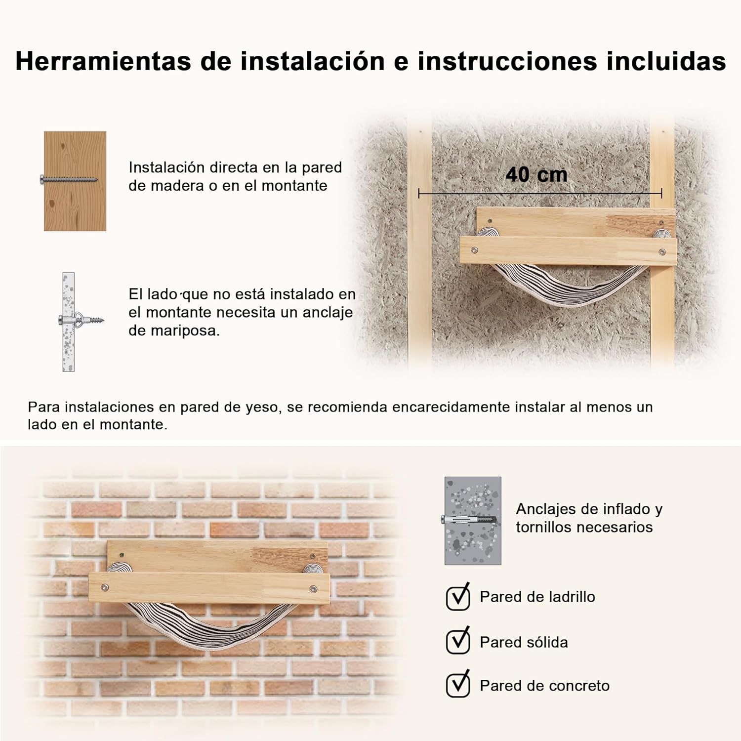 Hamaca e Prateleira para Gatos – Suporte Sólido e Confortável