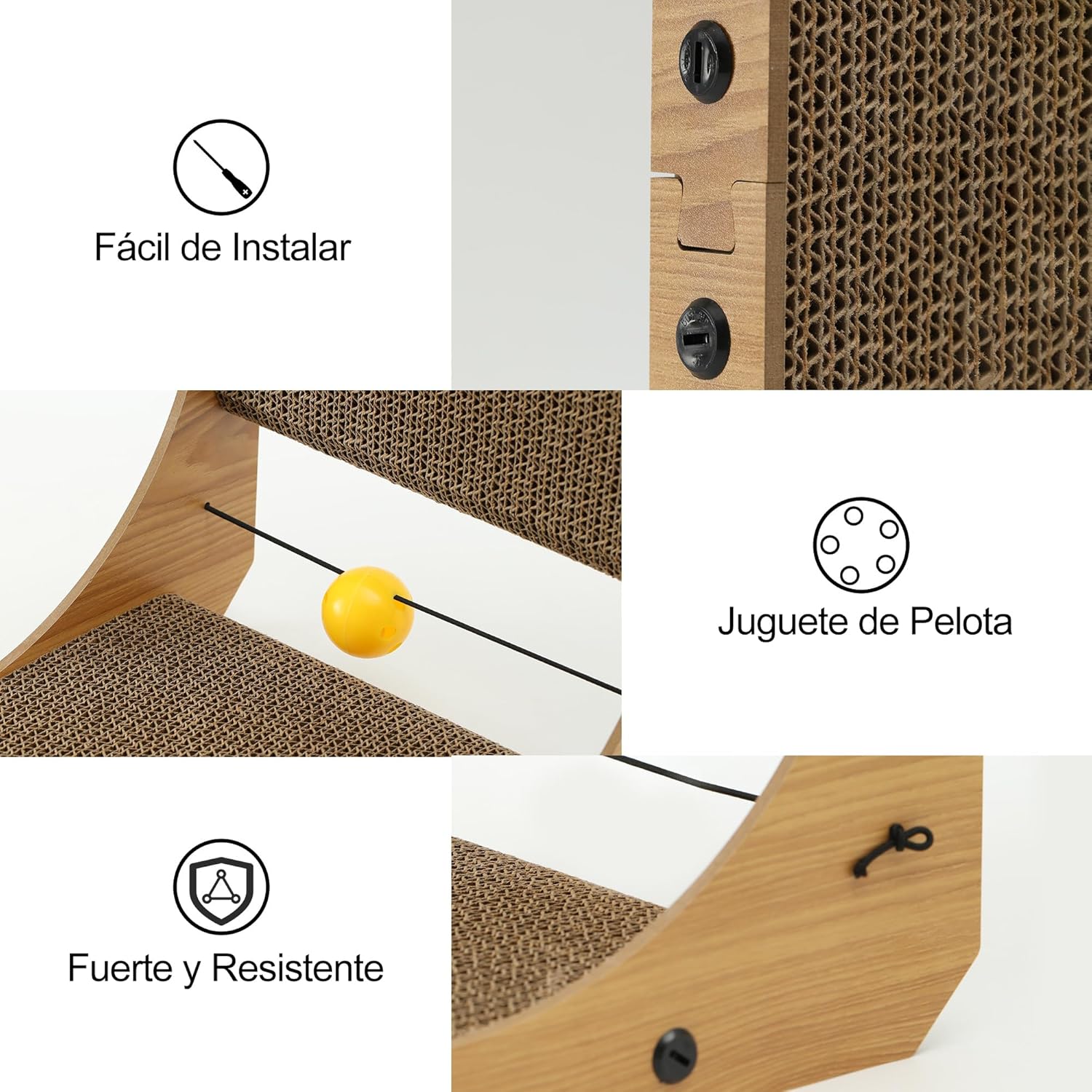Poste de Arranhar Vertical para gato