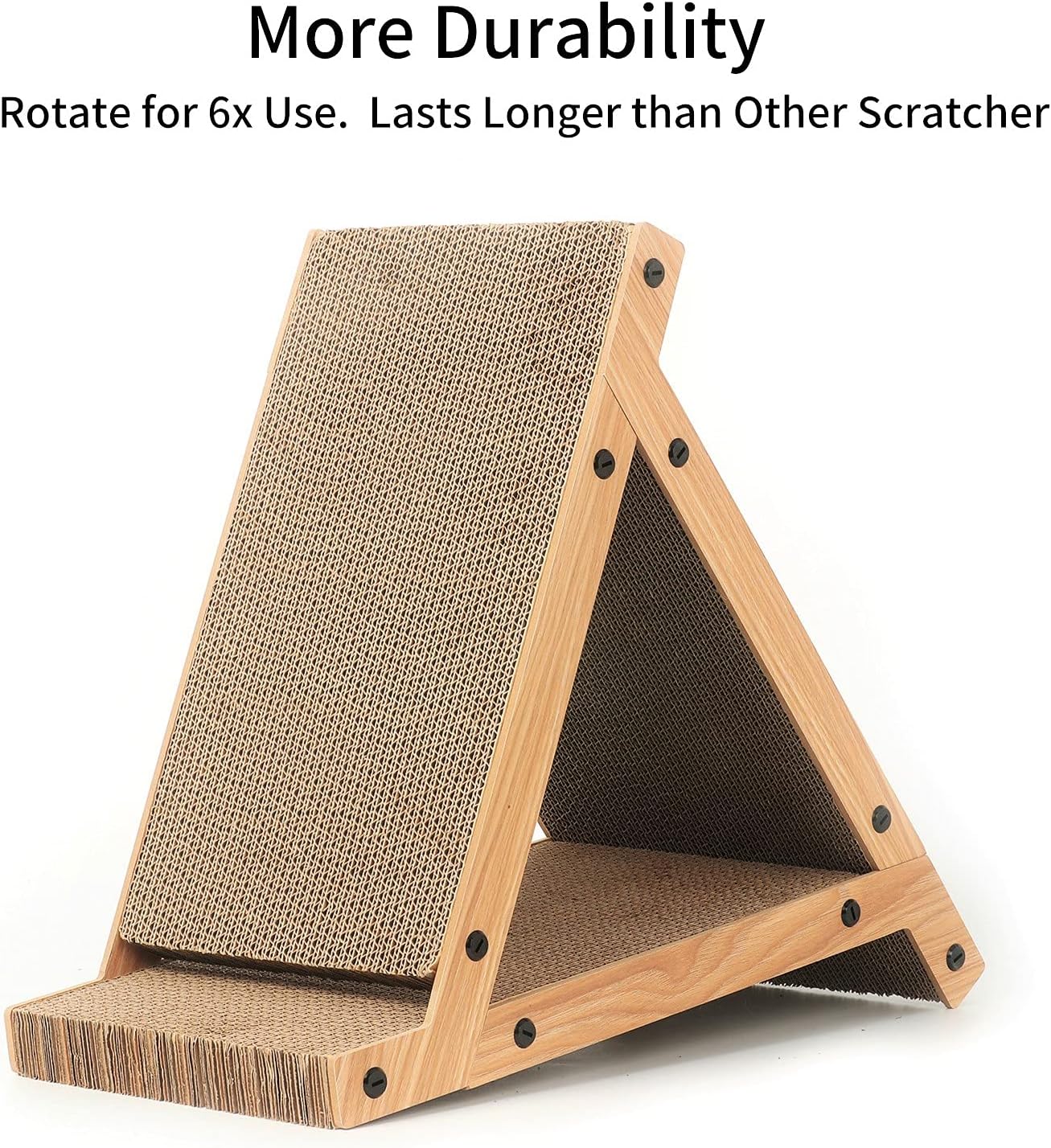 Poste de Arranhar Vertical para Gato (Triangular)