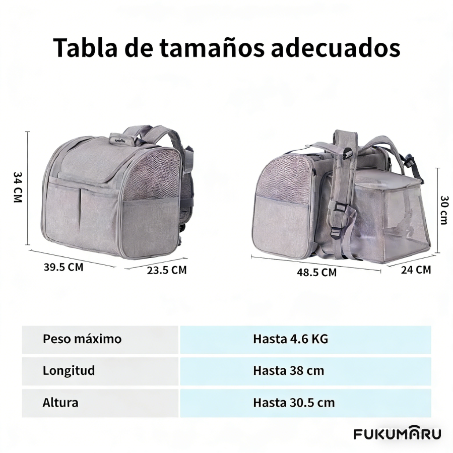 Mochila Extensível para Animais de Estimação