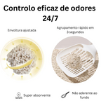 Areia de tofu para gatos Milho